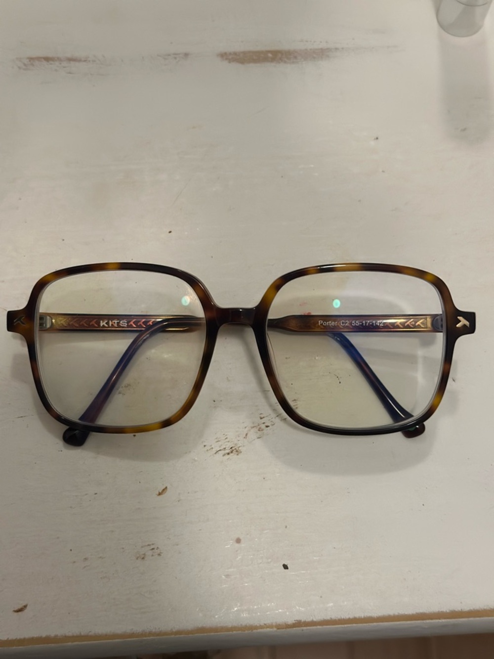 Tortoise Oversized Square Eyeglasses